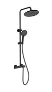 WONZON &amp; WOGHAND Душевая система с термостатом MUSE Corno, Черный матовый (WW-B2091-A-MB) WW-B2091-A-MB
