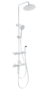 WONZON &amp; WOGHAND Душевая система с термостатом Plate, Белый матовый (WW-C3017-A1-MW) WW-C3017-A1-MW