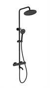 WONZON &amp; WOGHAND Душевая система с термостатом STAY 1, Черный матовый (WW-B3051-A1-MB) WW-B3051-A1-MB