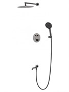 WONZON &amp; WOGHAND Душевая система с термостатом встраиваемая STICK, Темный графит (WW-88929010-BGM) WW-88929010-BGM