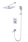 WONZON &amp; WOGHAND Душевая система с термостатом встраиваемая , Хром (WW-88929003-CR) WW-88929003-CR