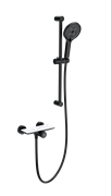 WONZON &amp; WOGHAND Смеситель для душа с гарнитуром ClickPlate, Черный матовый (WW-B2052-A-MB) WW-B2052-A-MB