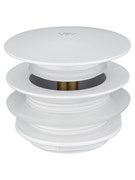 WONZON &amp; WOGHAND Донный клапан для ванны 1 1/2 , Белый матовый (WW-SS105-MW) WW-SS105-MW