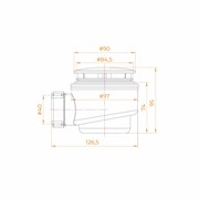 RGW Сифон для поддонов E510C ? 60 81245100-01