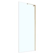 AZARIO Душевая перегородка Кронос 80х200 AZ-6310-80-BGL-CL цвет брашированное золото AZ-6310-80-BGL-CL