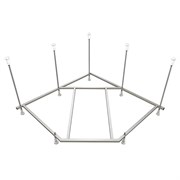 AZARIO Сборный каркас к ванне Косма 145х145 см шпильки, сталь (AV.0088123K) AV.0088123K