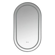 AZARIO Зеркало с подсветкой в ванную Джоли 500х900х30 АZ-LED012725 цвет серый матовый АZ-LED012725