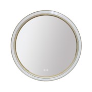 AZARIO Зеркало с подсветкой в ванную Грей 600х600х50 АZ-LED010225 цвет золотой матовый АZ-LED010225