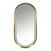 AZARIO Зеркало с подсветкой в ванную Блейк 1000х500х50 АZ-LED011225 цвет золотой матовый АZ-LED011225