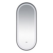 AZARIO Зеркало с подсветкой в ванную Блейк 1200х500х50 АZ-LED011525 цвет черный матовый АZ-LED011525