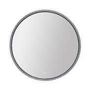 AZARIO Зеркало с подсветкой в ванную Лайвли 800х800х55 АZ-LED011925 цвет черный матовый АZ-LED011925