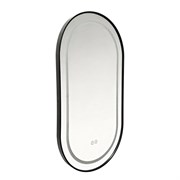 AZARIO Зеркало с подсветкой в ванную Джоли 500х900х30 АZ-LED012525 цвет черный матовый АZ-LED012525