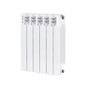 AZARIO Радиатор биметаллический BM500/100 6 секций, белый (BM500/100/6) BM500/100/6