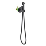 TIMO Смеситель встроенный с гигиеническим душем Luiro черный (1837/03SM) 1837/03SM