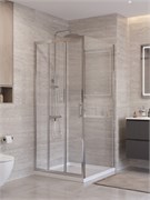 BELBAGNO Uno-195 Душевой уголок квадратный размер 90x90 см, двери раздвижные, профиль - хром / стекло - прозрачное UNO-195-AF-31-90-C-Cr