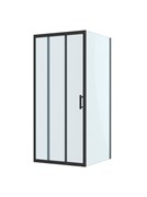 BELBAGNO Uno-195 Душевой уголок прямоугольный размер 100x70 см, двери раздвижные, профиль - черный матовый / стекло - прозрачное UNO-195-AHF-31-100/70-C-NERO