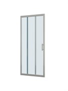 BELBAGNO Uno-195 Душевая дверь в нишу ширина 120 см, двери раздвижные, профиль - сатин / стекло - прозрачное UNO-195-BF-3-120-C-IN