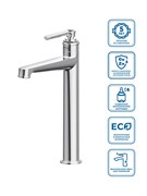 BELBAGNO BOHEME Смеситель для накладной раковины без донного клапана, хром BOHEME-LMC-CRM-W0 BOHEME-LMC-CRM-W0