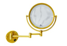 BOHEME Imperiale Зеркало настенное, с подсветкой, двустороннее, 3-кратное увеличение, золото