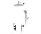 WASSERKRAFT A14131 Встраиваемый комплект для душа с верхней душевой насадкой и лейкой A14131