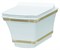 BOHEME Подвесной Унитаз с узором Hermitage GOLD BOHEME-951-G