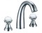 BOHEME Смеситель для раковины на 3 отверстия BRILLANTE Presente Комплект BOHEME-357