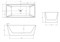 ABBER 150*80 / 160x80 Ванна акриловая, высота 60 см AB9224-1