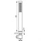 DC002BXX AquaElite душевая лейка 23x23 мм DC002BXX - фото 106104 DC002BXX AquaElite душевая лейка 23x23 мм DC002BXX - фото 106104