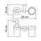 WASSERKRAFT Lippe K-6589 Держатель стакана и дозатора K-6589 - фото 107918 WASSERKRAFT Lippe K-6589 Держатель стакана и дозатора K-6589 - фото 107918