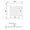 SF089AXX AquaElite верхний душ, 300x300 мм, h.2 мм SF089AXX