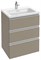JACOB DELAFON Vox Мебель для раковины-столешницы 60 см, 2 выдвижных ящика, серый антрацит - фото 110377