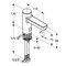 KLUDI Zenta E электронный смеситель для раковины, со смешиванием, 9 v 38100-KLUDI