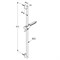 KLUDI Freshline душевой гарнитур 1s 900 мм 67840-KLUDI - фото 111787