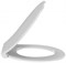 JACOB DELAFON Patio Крышка-сиденье термодюропласт,тонкое, микролифт, легкое снятие, белое - фото 113676
