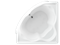 AQUATEK Сириус Акриловая ванна на каркасе, слив-перелив в комплекте, с панелью. - фото 116373
