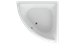 AQUATEK Юпитер Акриловая ванна на каркасе, слив-перелив в комплекте, с панелью. - фото 116399