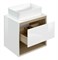 CERSANIT Тумба под раковину со столешницей подвесная: LOUNA 60, белая SZ-LOU-60BL/Wh