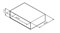 AM.PM Gem, Open-space для базы, подвесной, 60 см, цвет: орех, текстурированный M90OHX0600NF