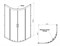 AM.PM Gem душевое ограждение 80х80, стекло прозрачное, профиль матовое серебро, без поддона W90G-401-080WT