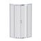 AM.PM Gem душевое ограждение 90х90, стекло прозрачное, профиль матовое серебро, без поддона W90G-401-090WT