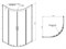 AM.PM Gem душевое ограждение 100х100, стекло прозрачное, профиль матовое серебо,без поддона W90G-401-100WT