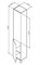 AM.PM Like, шкаф-колонна, напольный, левый, 35 см, двери, белый, глянец, шт M80CSL0356WG