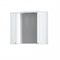 RedBlu by Damixa Palace One, зеркало, частично зеркальный шкаф, 85 см, с подсветкой, белый, глянец M41MPX0851WG