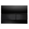 TECE Square Панель смыва с двумя клавишами стеклянная , цвет черный - фото 131387