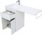 AQUANET Токио 110 L Тумба для ванной комнаты с раковиной (напольная, 1 ящик, 2 дверцы) Тумба с раковиной AQUANET Tokyo 110 L - напольная, 1 ящик, 2 дверцы