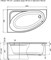 AQUANET Акриловая ванна Mia 140x80 L AQUANET-00246496 - фото 141808 AQUANET Акриловая ванна Mia 140x80 L AQUANET-00246496 - фото 141808