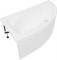 AQUANET Акриловая ванна Mia 140x80 L AQUANET-00246496 - фото 141811 AQUANET Акриловая ванна Mia 140x80 L AQUANET-00246496 - фото 141811