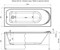 AQUANET Акриловая ванна Nord NEW 170x70 AQUANET-00242331