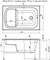 AQUANET Акриловая ванна Seed 110x70 AQUANET-00246133