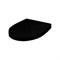Крышка-сиденье для унитаза Roca Victoria Nord Soft Close Black Edition ZRU9302627 петли хром ZRU9302627